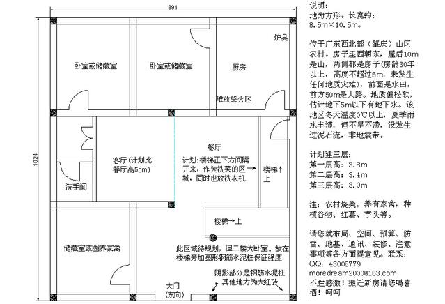 南方农村房屋设计图纸 农村平房设计注意事项