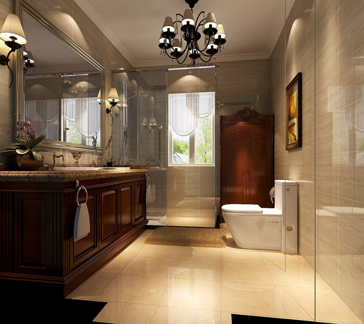 东湖湾218美式装饰效果图